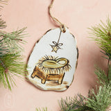 Etta B Pottery ORNAMENT A Child is Born