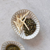 Creative Co-op STONEWARE DISH WITH SCALLOPED EDGE