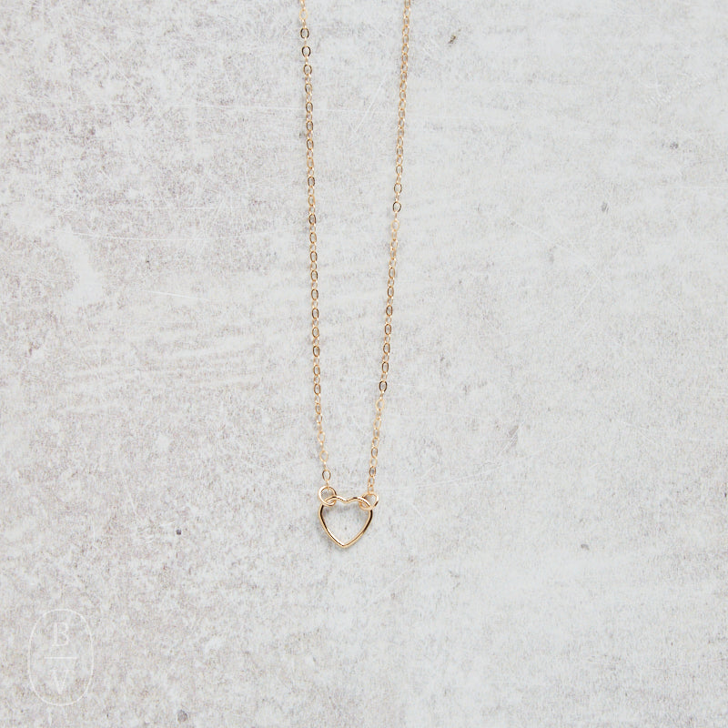 CV Designs OPEN HEART LINK NECKLACE - CVNOHDN