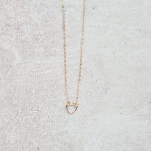 CV Designs OPEN HEART LINK NECKLACE - CVNOHDN