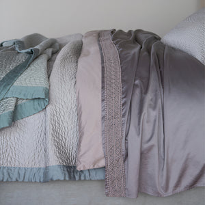 Bella Notte Linens BRIA FLAT SHEET WITH NOVOLA LACE