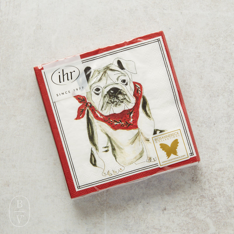 Boston International RED BULLDOG HOMETOWN PRIDE COCKTAIL NAPKINS