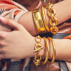 Julie Vos ALLIGATOR LINK BRACELET