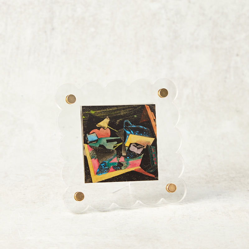 Mudpie SCALLOP ACRYLIC FRAME Square
