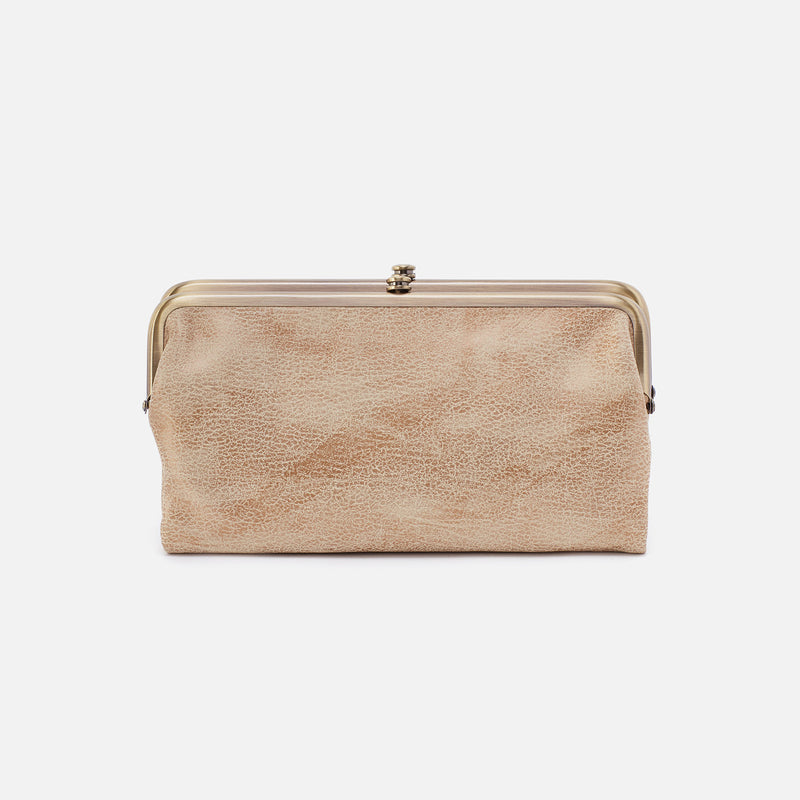Hobo LAUREN CLUTCH WALLET - SPRING 24 Gold Leaf Metallic Leather