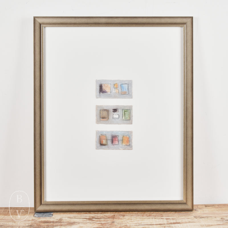 By Lacey MAT FRAMED SQUARE ABSTRACT 6