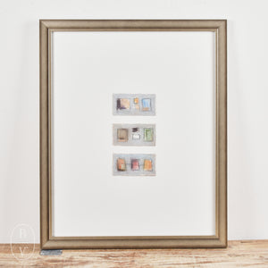 By Lacey MAT FRAMED SQUARE ABSTRACT 6