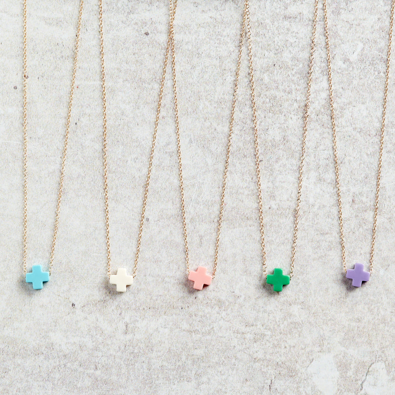 eNewton Design SIGNATURE CROSS NECKLACE