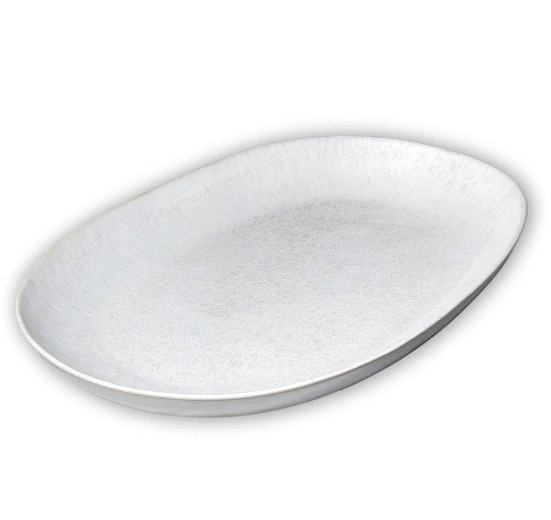 Carmel Ceramica LILY VALLEY CENTERPIECE TRAY White
