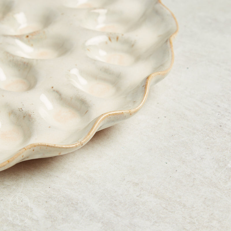 Etta B Pottery TWENTY FOUR EGG PLATTER
