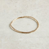 eNewton Design BLISS BAR PATTERN BEAD BRACELET Gold 2.5mm