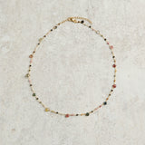 Elyssa Bass Designs GEMSTONE TEARDROPS NECKLACE Multi Tourmaline