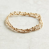 eNewton Design EXTENDS HARMONY SINCERITY PATTERN BRACELET 7.25" Gold 2mm