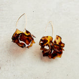 Virtue HYACINTH TIERED MARQUIS HOOK EARRINGS Tortoise