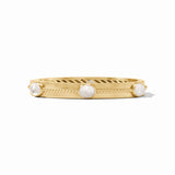 Julie Vos NASSAU STONE HINGE BANGLE BRACELET