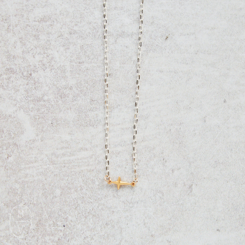 CV Designs WHITE CHAIN CROSS NECKLACE - CVNWSC