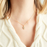 Elyssa Bass Designs PAVE CZ STARBURST NECKLACE