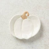 Mudpie PUMPKIN TIDBIT PLATE Cream