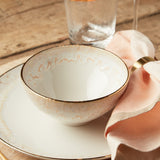 Casafina by Costa Nova TAORMINA SOUP/CEREAL BOWL White_Gold