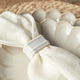 Casafina by Costa Nova FRISO NAPKIN RING White