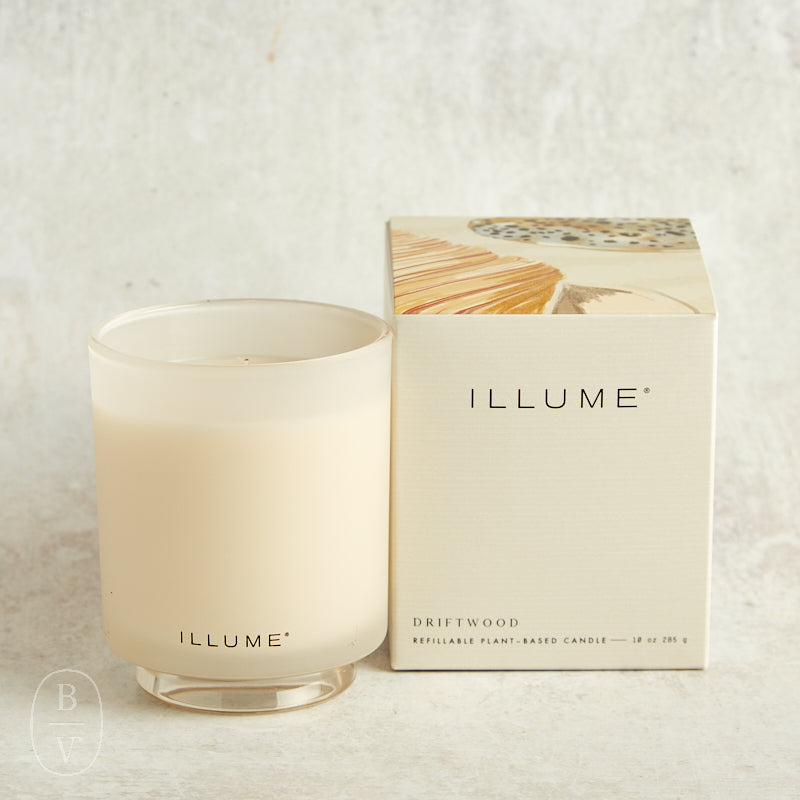 Illume BOXED GLASS CANDLE Driftwood Beach