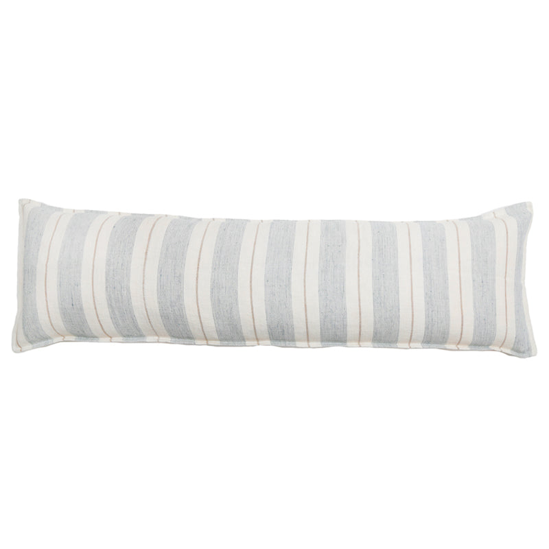 Pom Pom At Home LAGUNA FILLED BODY PILLOW Ocean_White 18x60