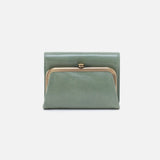 Hobo ROBIN COMPACT WALLET SS25 Jade Polished Leather