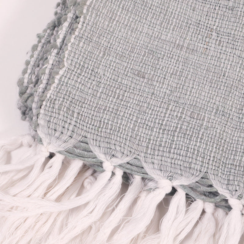 Pom Pom At Home ATHENA THROW Shore Blue 50 x 70