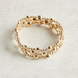 eNewton Design HONESTY SINCERITY PATTERN BEAD BRACELET 6mm