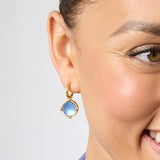 Julie Vos HONEYBEE HOOP & CHARM EARRINGS