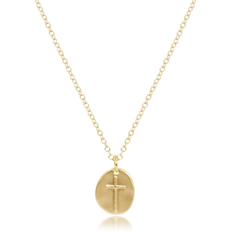 eNewton Design CHARM NECKLACE Gold 16 Inspire Small Charm