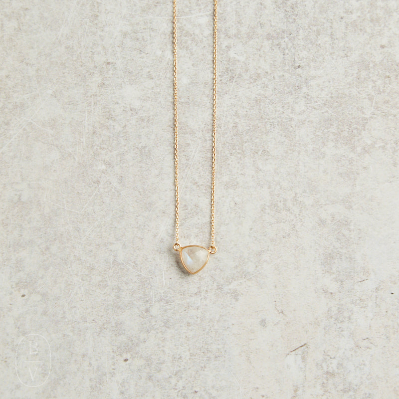 Elyssa Bass Designs MINI OVAL GEMSTONE NECKLACE