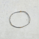 eNewton Design FACETED HEMATITE HOPE UNWRITTEN BRACELET Silver