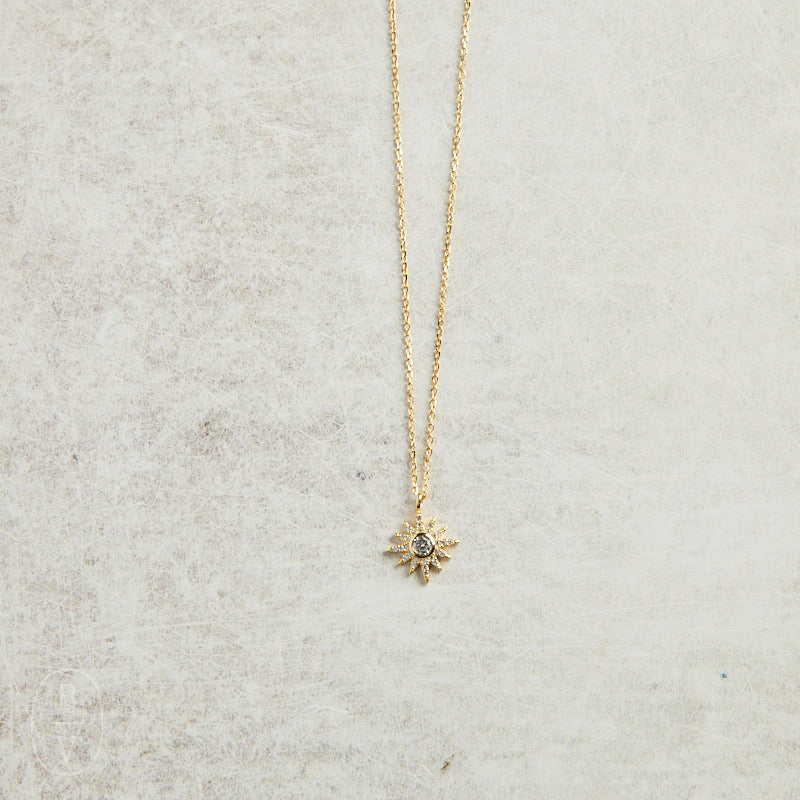 Elyssa Bass Designs PAVE CZ STARBURST NECKLACE