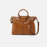 Hobo SHEILA MEDIUM SATCHEL Polished Leather Truffle