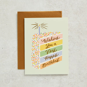 Rifle Paper Co CAKE SLICE BIRTHDAY CARD
