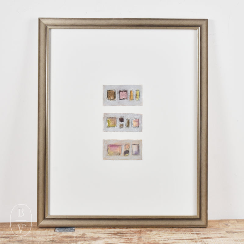 By Lacey MAT FRAMED SQUARE ABSTRACT 7