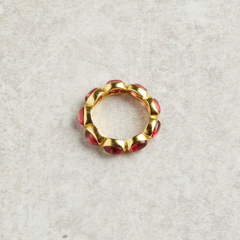 Elyssa Bass Designs CONTINUOUS GEMSTONE RING Pink Quartz