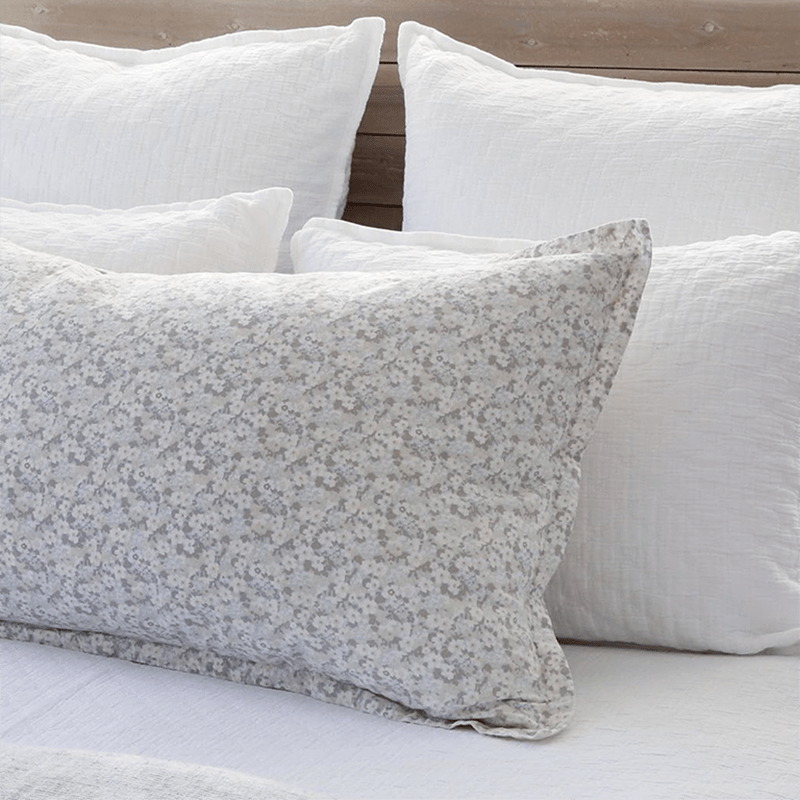 Pom Pom At Home JUNE FILLED BODY PILLOW Ocean_Grey 18x60