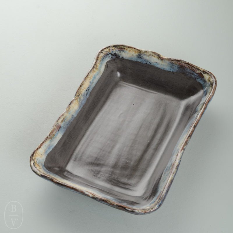 Etta B Pottery RECTANGLE BAKER Gray