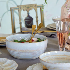 Casafina by Costa Nova CRISTAL SERVING BOWL Mother of Pearl