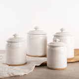 Etta B Pottery INDIVIDUAL CANISTER Simply White