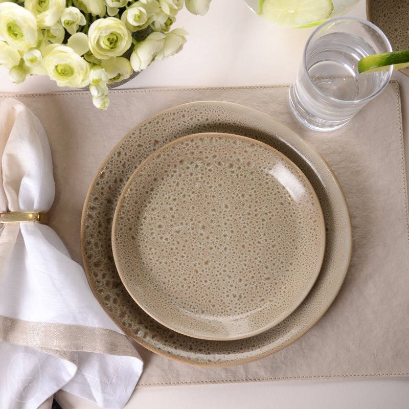 Alex Marshall Studios SLIM ROUND SIDE PLATE Speckled Brown