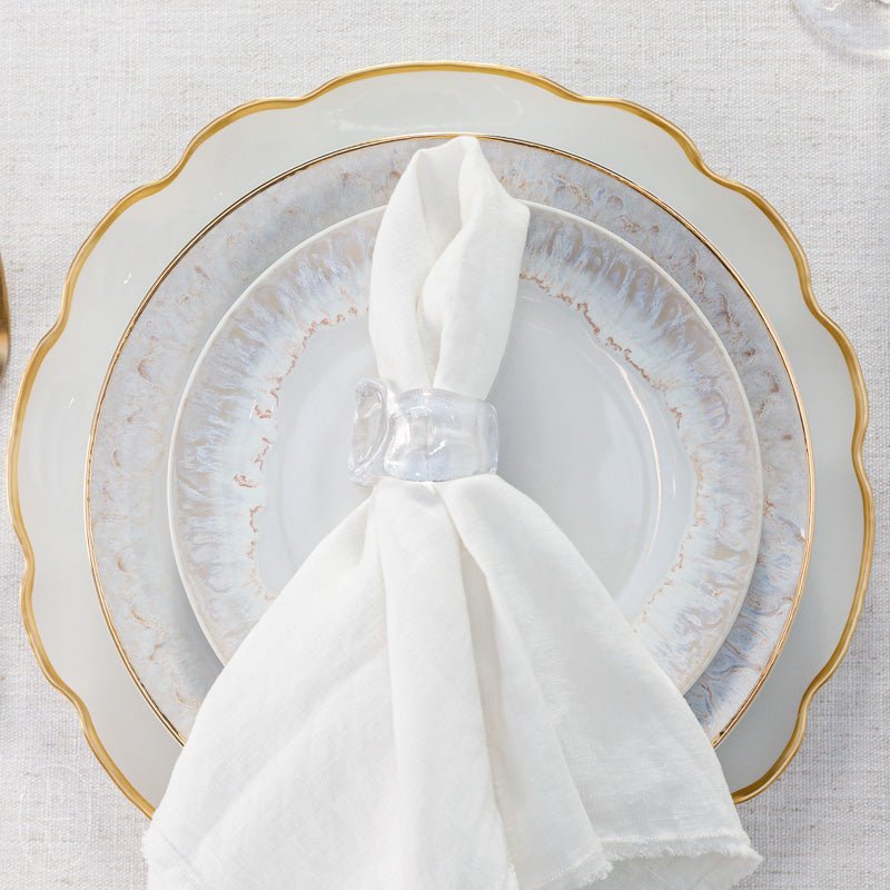 Casafina by Costa Nova FRANCESCA SCALLOPED GLASS CHARGER PLATE