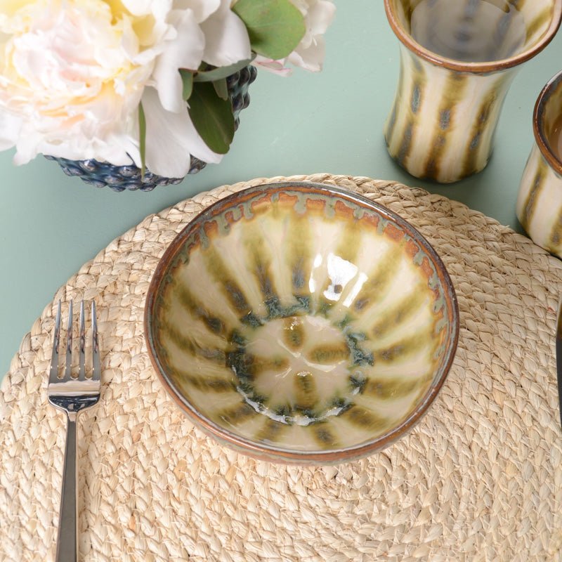 Good Earth Pottery SMALL NESTING BOWL Bluebird