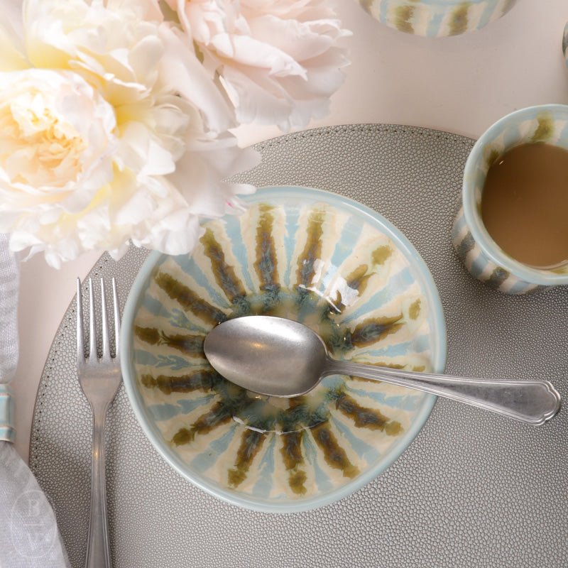 Good Earth Pottery SMALL NESTING BOWL Teal