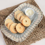 Etta B Pottery CRIMPED EDGE RECTANGLE PLATTER Peaceful