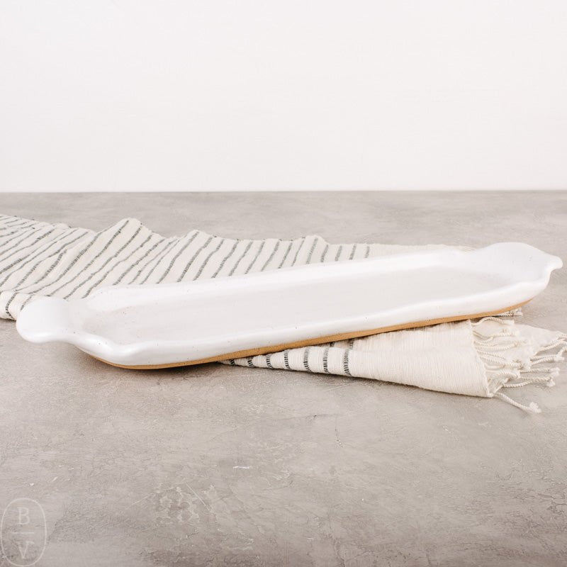 Etta B Pottery SUSHI TRAY Simply White