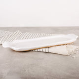 Etta B Pottery SUSHI TRAY Simply White