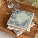 Dock 6 Pottery POTTERY GEODE GLASS COASTER SET OF 4 Ash
